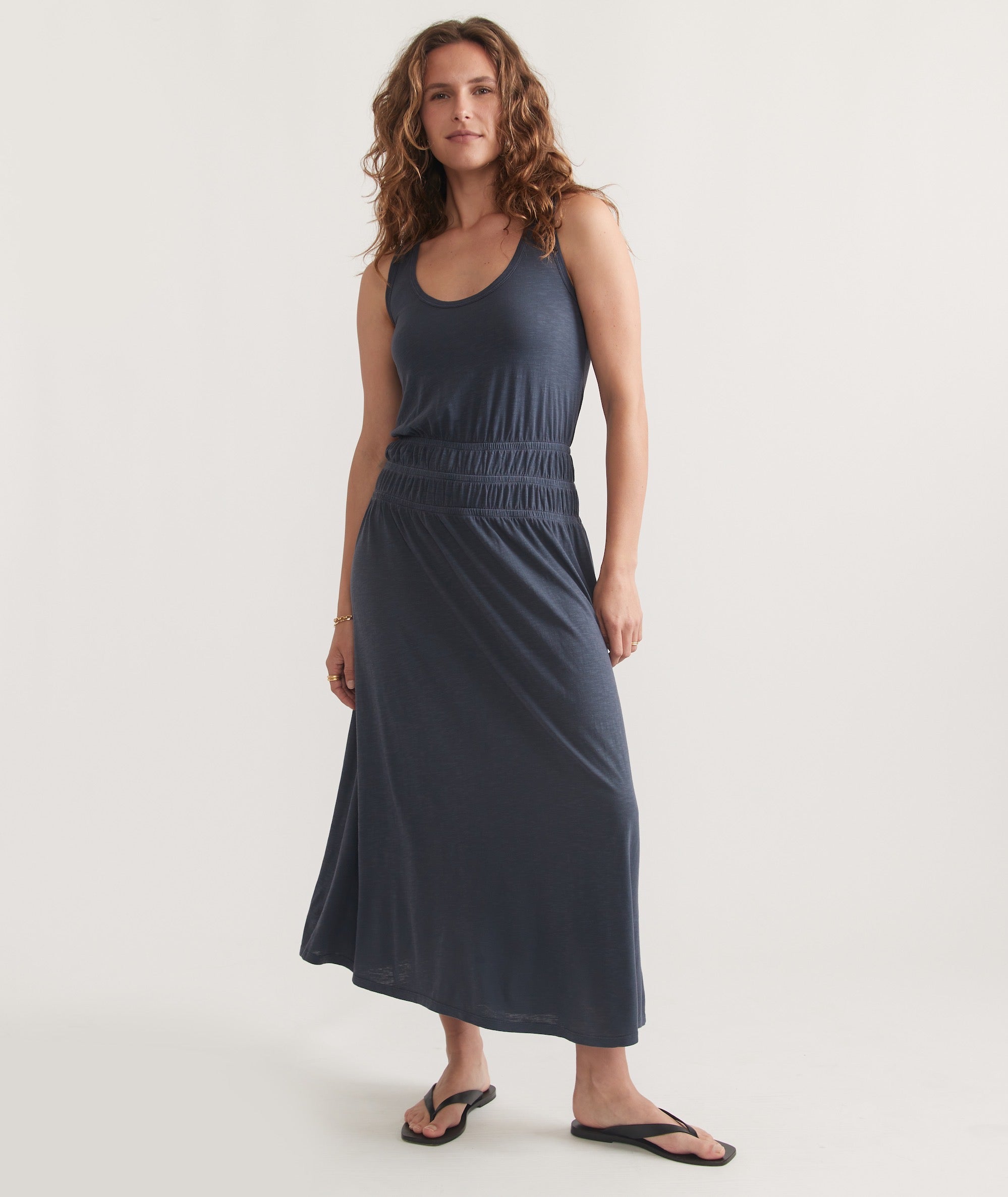 Juliet Slub Midi Dress