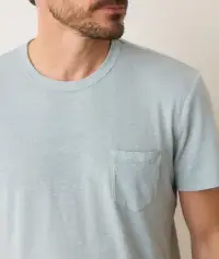 Relaxed Hemp Cotton Tee(Small,Surf Spray)
