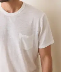 Relaxed Hemp Cotton Tee(Small,White)