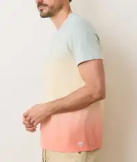 Signature Crew Tee(Small,Green/Warm Ombre)