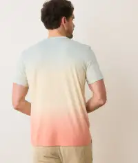Signature Crew Tee(Small,Green/Warm Ombre)