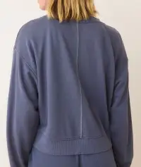 Cloud 9 Terry V-Neck Sweatshirt(Extra Small,Faded Indigo)