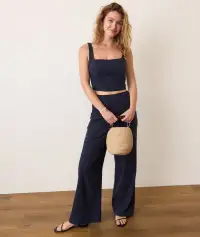 Allison Hemp Trouser(Extra Small,India Ink)