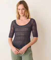 Alana Sweater Top(Extra Small,Mood Indigo)