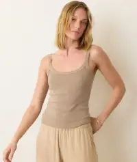 Lexi Rib Sun-In Cami(Extra Small,Mocha)