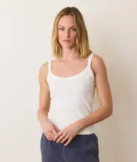 Lexi Rib Sun-In Cami(Extra Small,White)