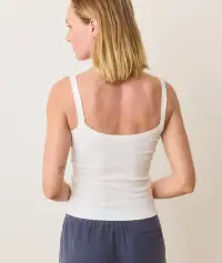 Lexi Rib Sun-In Cami(Extra Small,White)