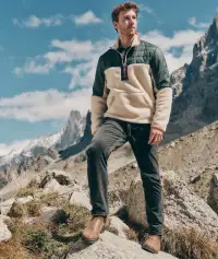 Archive Palisades Anorak(Small,Green/Natural Colorblock)