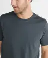 Signature Crewneck Tee - Asphalt Grey(Small,Asphalt Grey)