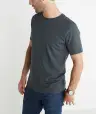 Signature Crewneck Tee - Asphalt Grey(Small,Asphalt Grey)