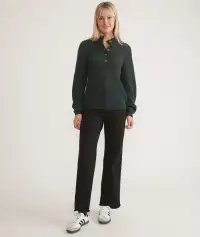 Evelyn Dream Yarn Pullover(Extra Small,Green Gables)