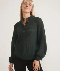 Evelyn Dream Yarn Pullover(Extra Small,Green Gables)