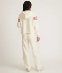 Anytime Wide Leg Sweatpant(Extra Small,Antique White)