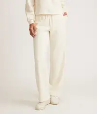 Anytime Wide Leg Sweatpant(Extra Small,Antique White)