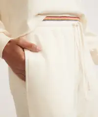 Anytime Wide Leg Sweatpant(Extra Small,Antique White)