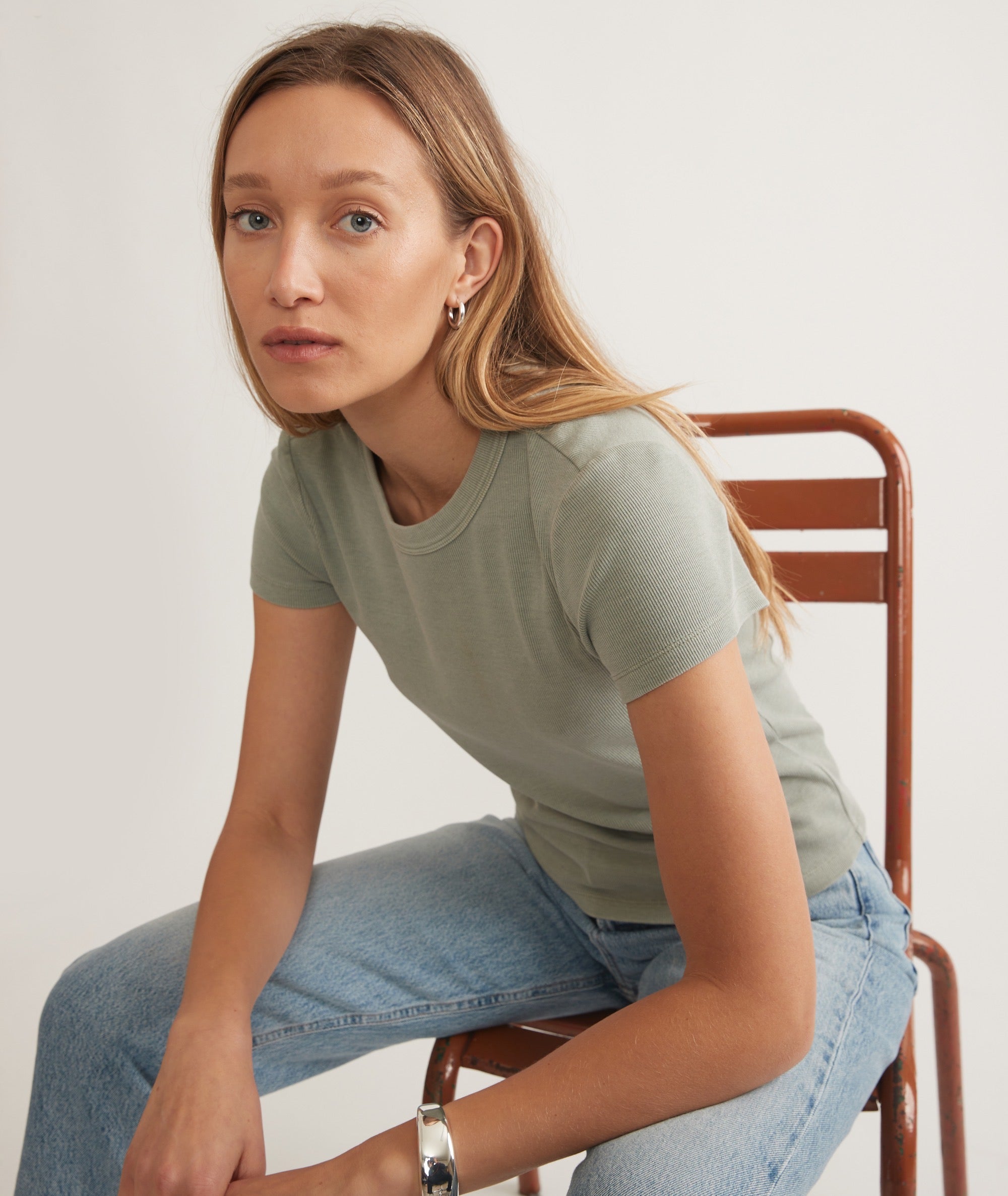 Lexi Rib Sun-In Crew Tee