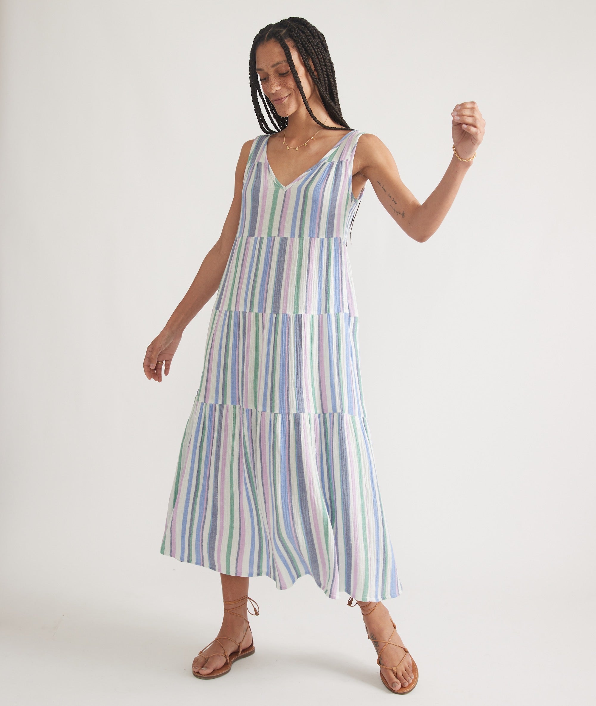 Corinne Double Cloth Maxi Dress