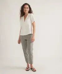 Lucy Resort Shirt(Extra Small,White)