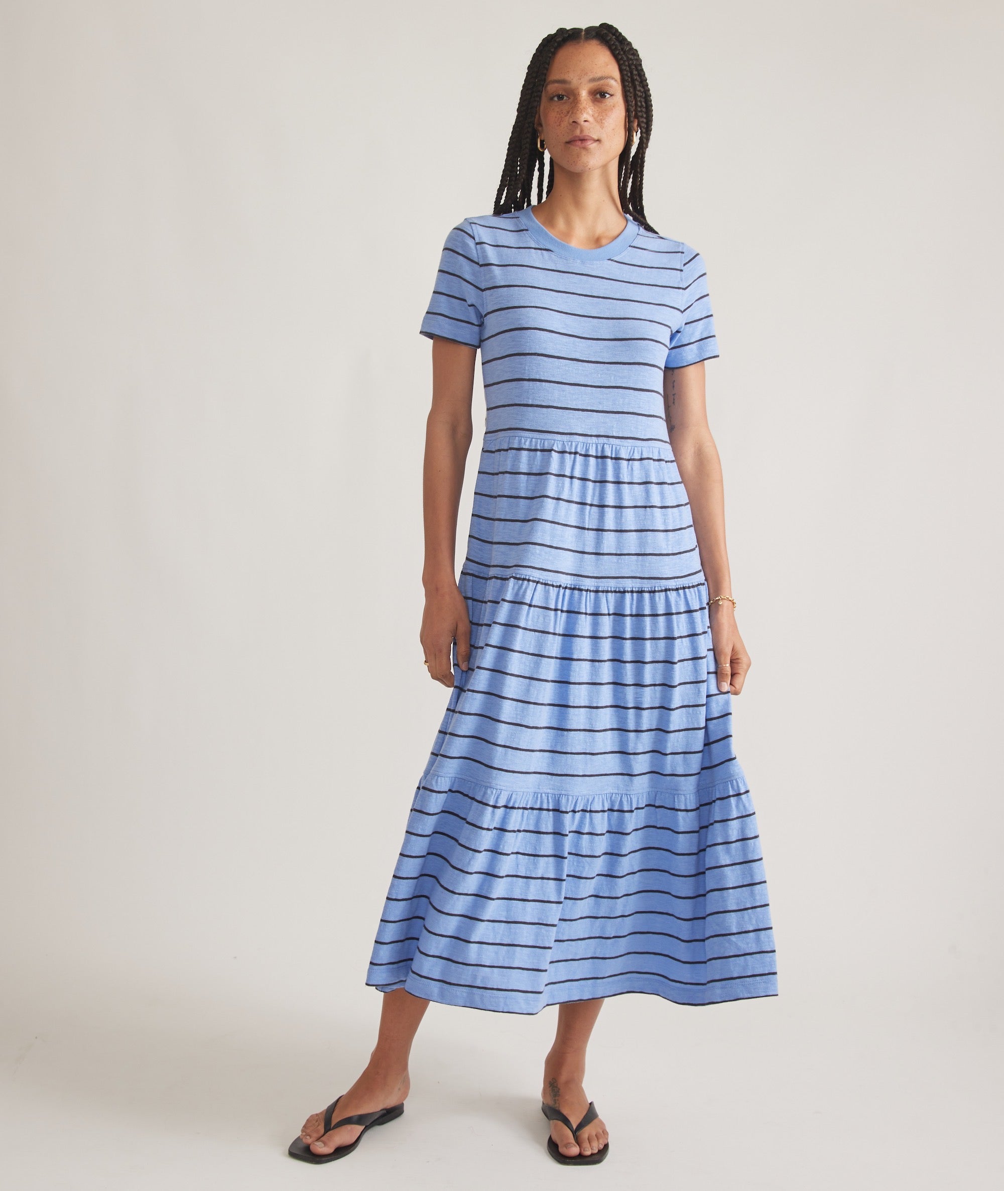 Sadie Vintage Slub Midi Dress