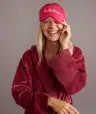 Washable Silk Sleep Mask in Pink Do Not Disturb