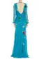 Electric Blue Long Sleeve Gown(2,ELECTRIC BLUE)