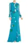 Electric Blue Long Sleeve Gown