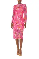 Long Sleeve Lace Sheath Dress