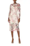 Long Sleeve Lace Sheath Dress