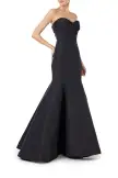 Strapless Mermaid Gown(4,Noir)