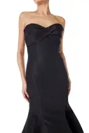 Strapless Mermaid Gown(4,Noir)