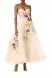 Strapless Floral Cocktail Dress(4,Pale Blush/Multi)