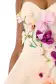 Strapless Floral Cocktail Dress(4,Pale Blush/Multi)