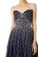 Strapless Embroidered Ball Gown(4,Midnight/Silver)