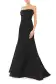 Strapless Faille Mermaid Gown(6,Noir)