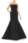 Strapless Faille Mermaid Gown(6,Noir)