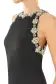 Sleeveless Jewel Neck Gown(2,Noir)