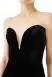 Strapless Velvet Cocktail Dress(2,Noir)