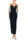 Strapless Velvet Cocktail Dress(4,Dark Teal)