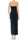 Strapless Velvet Cocktail Dress(4,Dark Teal)