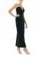 Strapless Velvet Cocktail Dress(4,Dark Teal)