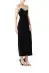 Strapless Velvet Column Dress(4,Noir)