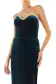 Strapless Velvet Column Dress(6,Dark Teal)