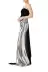 Strapless Sequin Velvet Gown(2,Noir/Silver)