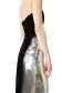 Strapless Sequin Velvet Gown(2,Noir/Silver)