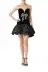 Strapless Velvet Cocktail Dress