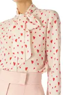 Bow Tie Blouse(2,Creme Multi)