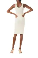 Knit Pencil Skirt(X-SMALL,White)