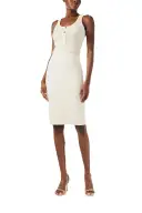 Knit Pencil Skirt(X-SMALL,White)