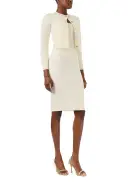 Cropped Long Sleeve Cardigan(X-SMALL,White)