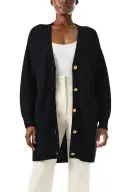Chunky Long Cashmere Cardigan